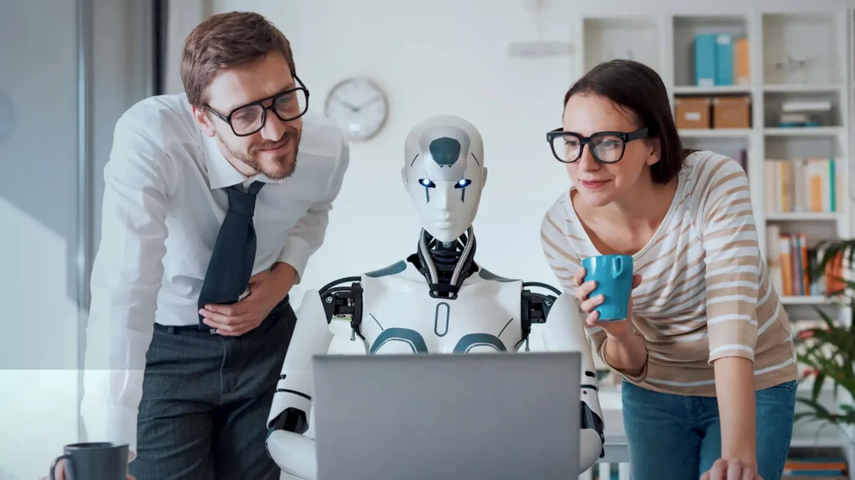 Patent professionals reviewing AI-generated work